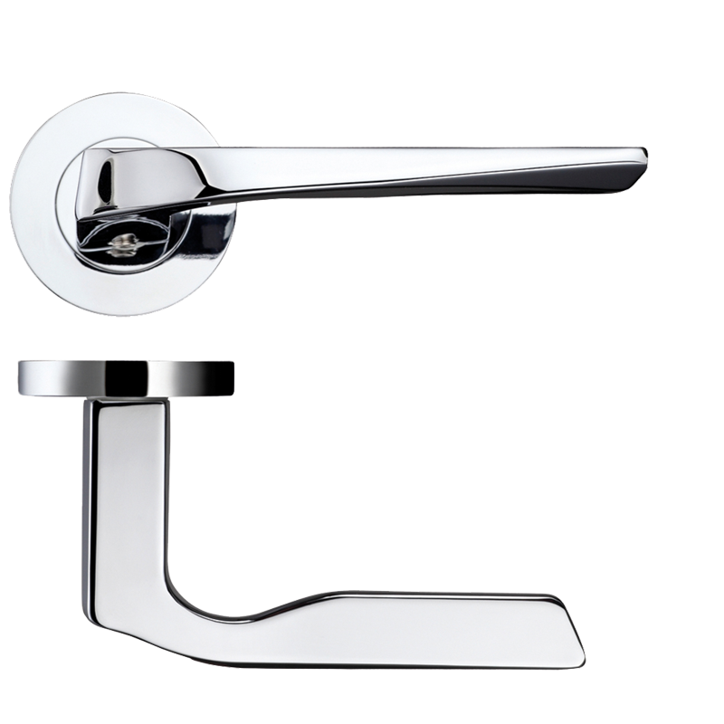 Ironmongery Carina Polished Chrome Tone Privacy Handle Hardware Pack