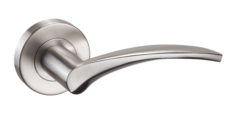 Ironmongery Corvus Satin Chrome Tone Privacy Handle Hardware Pack