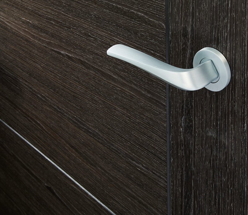 Ironmongery Draco Satin Chrome Tone Handle Hardware Pack