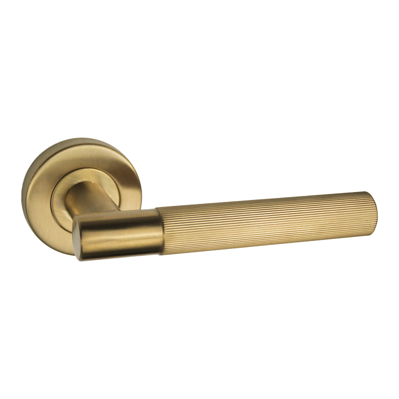 Ironmongery Geneva Satin Gold Tone Handle Hardware Privacy Pack