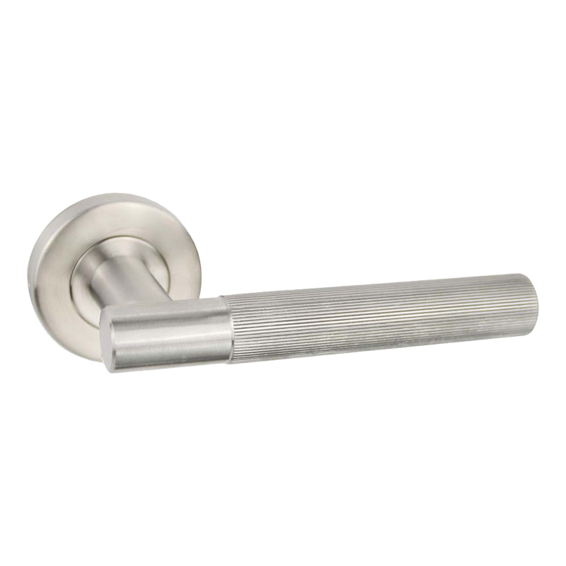 Ironmongery Geneva Satin Stainless Steel Tone Handle Hardware Privacy Pack