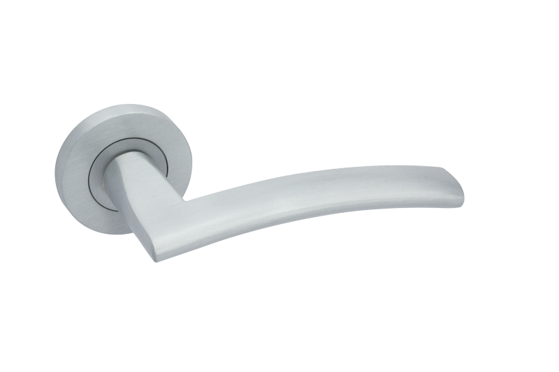 Ironmongery Genoa Satin Chrome Tone Handle Hardware Pack
