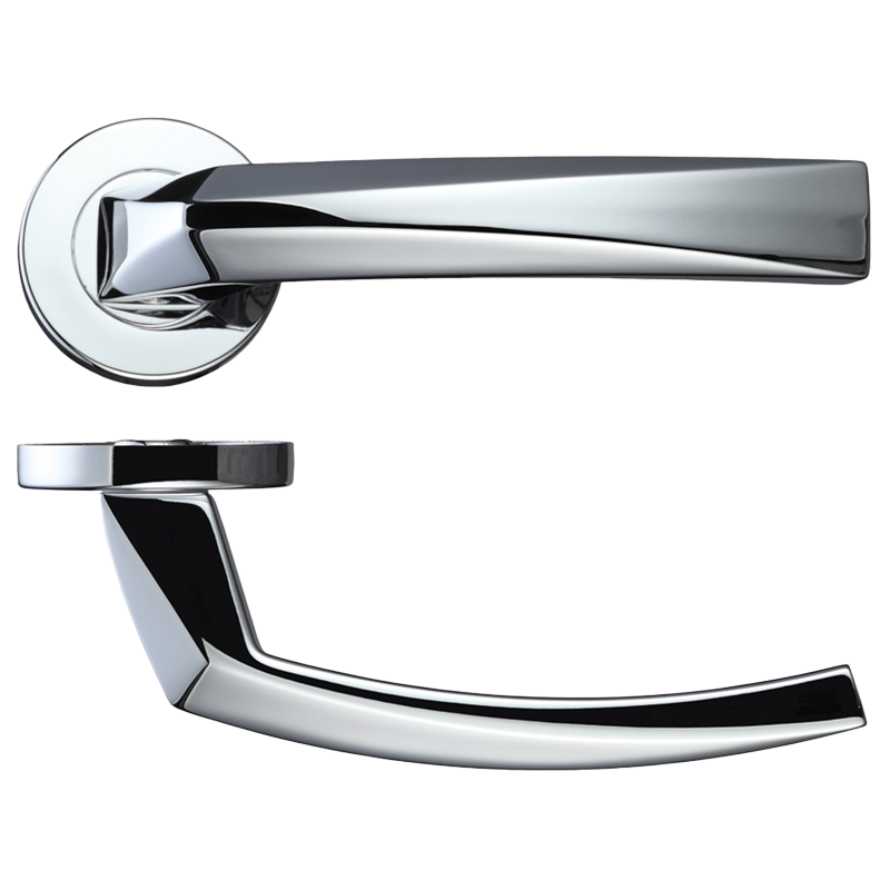 LPD DoorsIronmongery Hercules Polished Chrome Tone Handle Hardware Pack