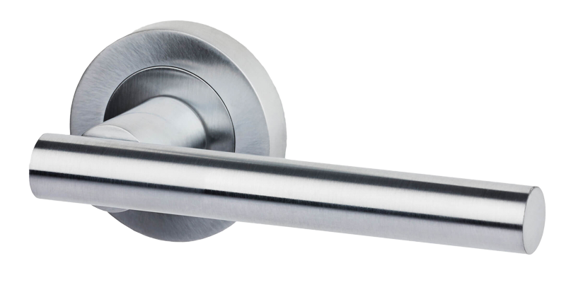 Ironmongery Hyperion Privacy Satin Chrome Tone Handle Pack