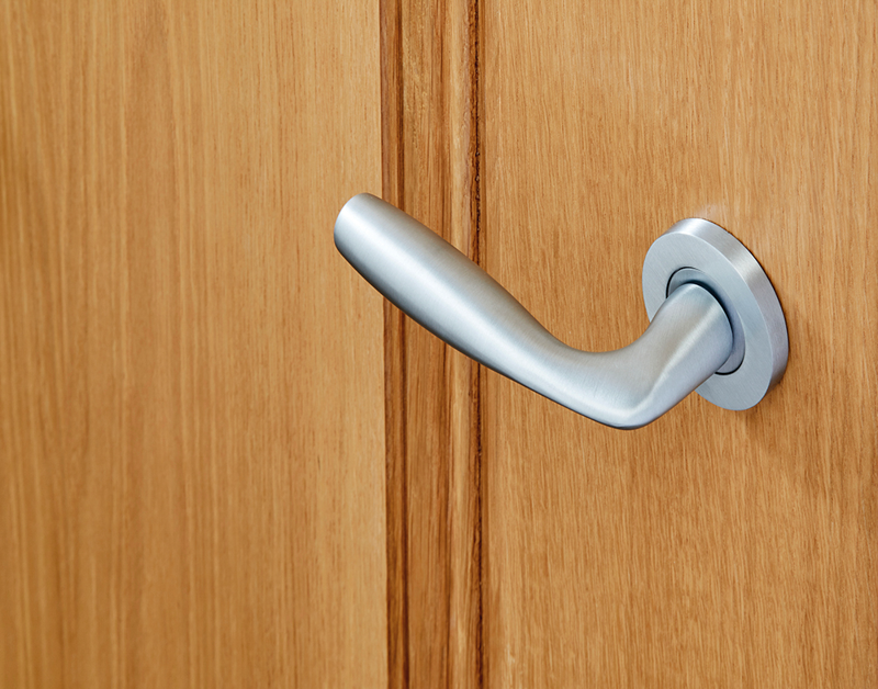 Ironmongery Norma Satin Chrome Tone Handle Hardware Pack