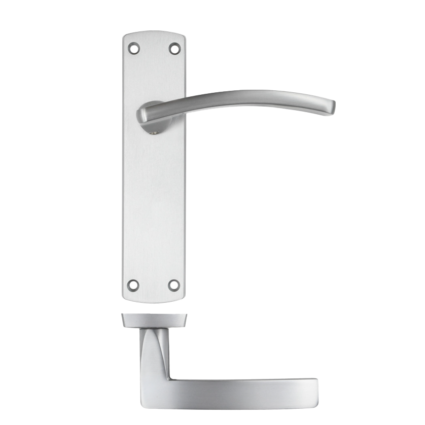 Ironmongery Oxford Satin Chrome Tone Handle Pack