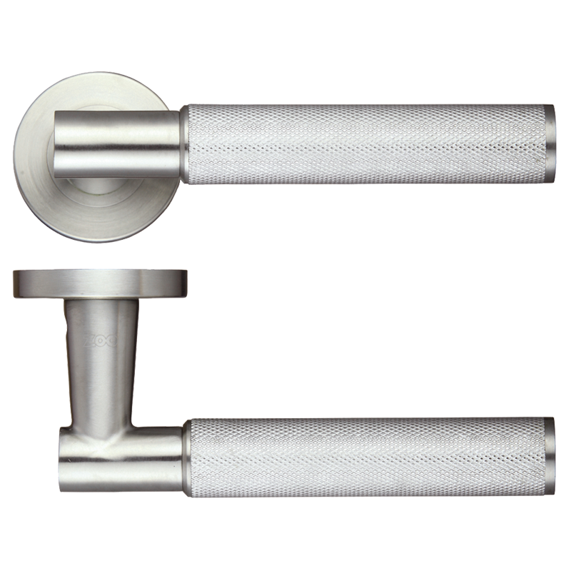 LPD DoorsIronmongery Pegasus Satin Chrome Tone Handle Hardware Pack