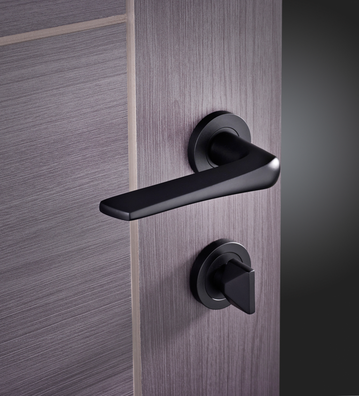 Ironmongery Turin Matt Black Privacy Handle Pack