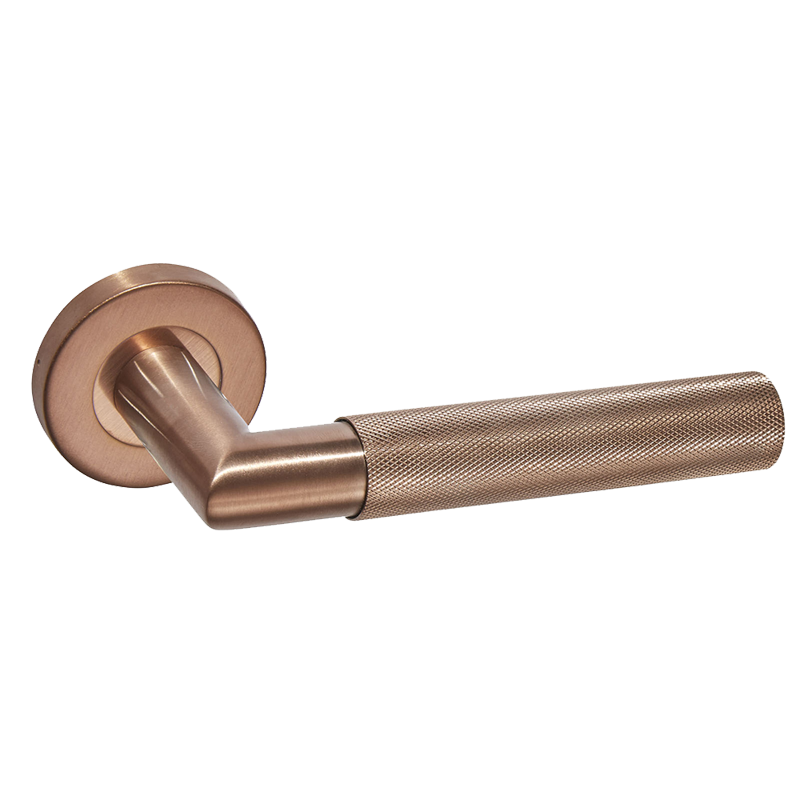 LPD DoorsIronmongery Zurich Satin Copper Tone Handle Hardware Pack 