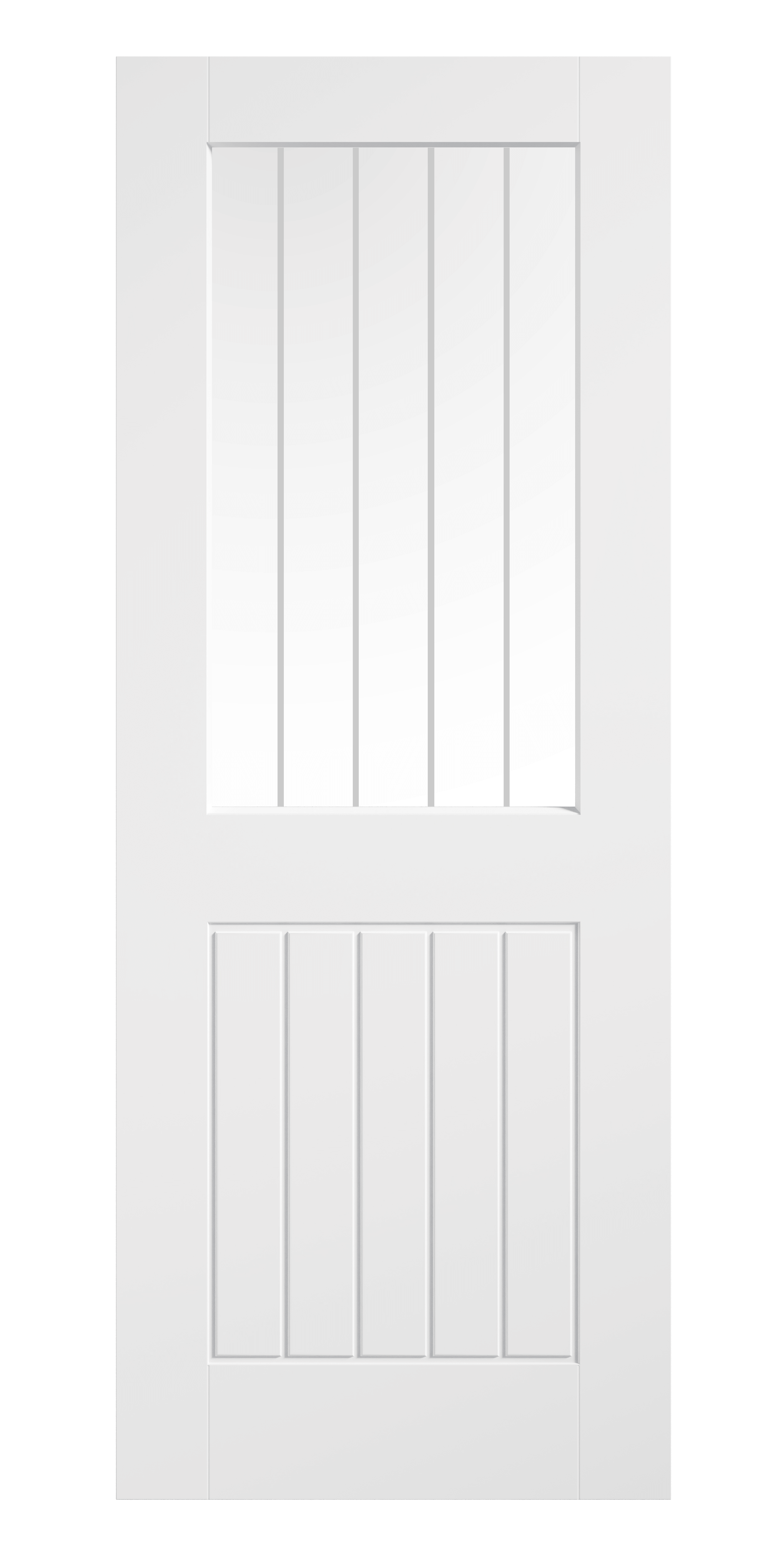 White Moulded Smooth Cottage Glazed